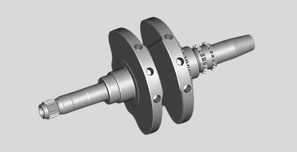First One-Piece Forged Crankshaft on Yamaha 250 CC Scooter